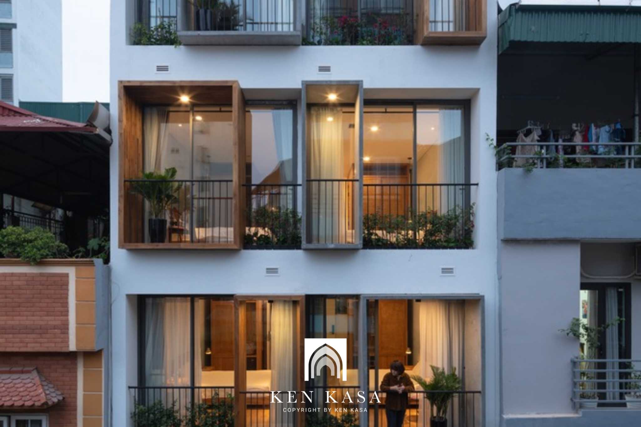 Mẫu thiết kế homestay nhà phố kiểu nhà ống 